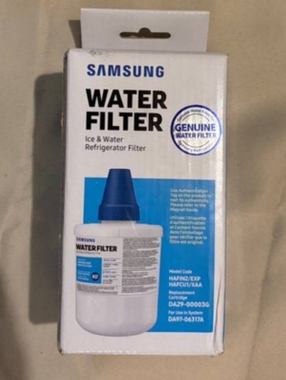 Samsung Genuine Refrigerator Water FilterModel: HAFIN2/EXP / DA29-00003G